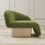 Green Set of 2 Right Arm and Left Arm Accent Chairs , Lounge Chairs in Green For Sale - Image 8 of 9