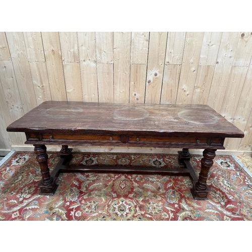 Period: 19th century Style: Renaissance, Louis 13th Condition: Condition of use Material: Solid wood Length: 200Width:...