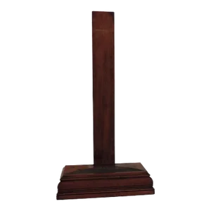Antique Early 19th Century English Regency Mahogany Easel Display Stand for a Platter or Tray