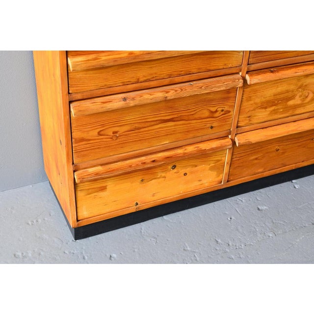Pine Bicycle Repair Shop Sideboard with Drawers, 1950s For Sale - Image 4 of 11