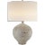 AERIN for Visual Comfort Signature Gaios Table Lamp in Pharaoh White with Linen Shade For Sale
