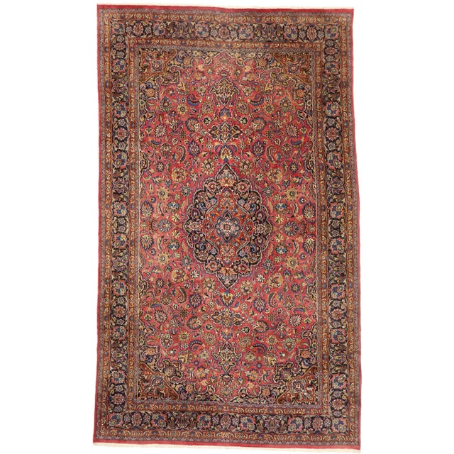 Large Vintage Persian Mashhad Rug, 09'06 X 16'00 For Sale - Image 9 of 9