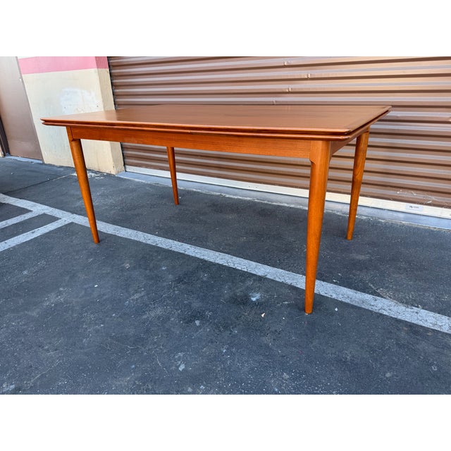 1950s Vintage Mid Century Danish Modern Teak Dining Table From Skovmand and Andersen For Sale - Image 5 of 5
