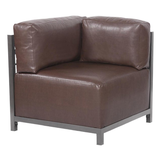 Axis Corner Chair Avanti Pecan Titanium Frame For Sale