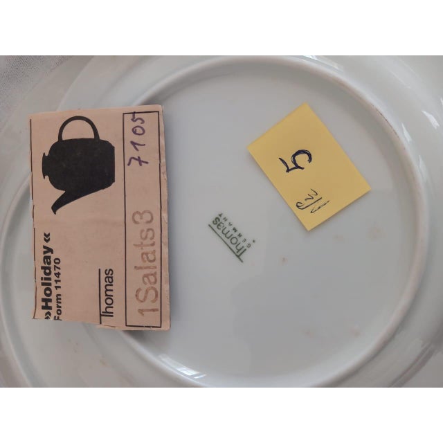 New 1980s 58 Pieces European Dinner Set Diamond Shape Rim With Bleu Decoration by Rosenthal For Sale In New York - Image 6 of 18