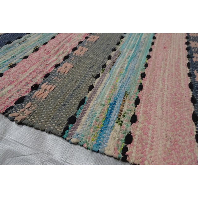 Rag Rug Swedish Hand Made For Sale In Miami - Image 6 of 7