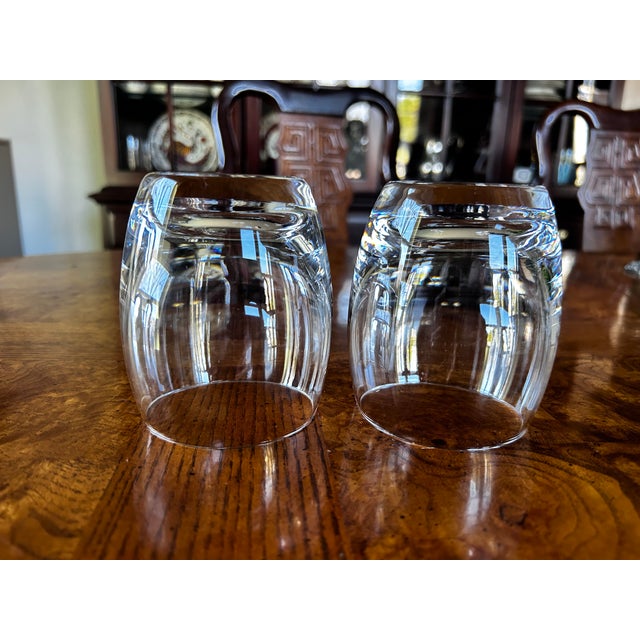 Modern European-style old fashioned rocks glasses These have a thick, weighted base and a clean, modern European-style...