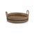 Coastal Cadiz Abaca Basket Trays with Black Accent, Set of 2 For Sale - Image 3 of 6
