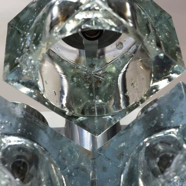 Metal Vintage Ice Cube Pendant by Gaetano Sciolari For Sale - Image 7 of 8