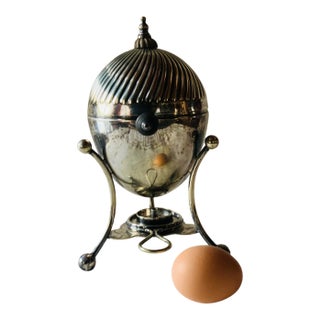 English Silver Plated Egg Coddler For Sale