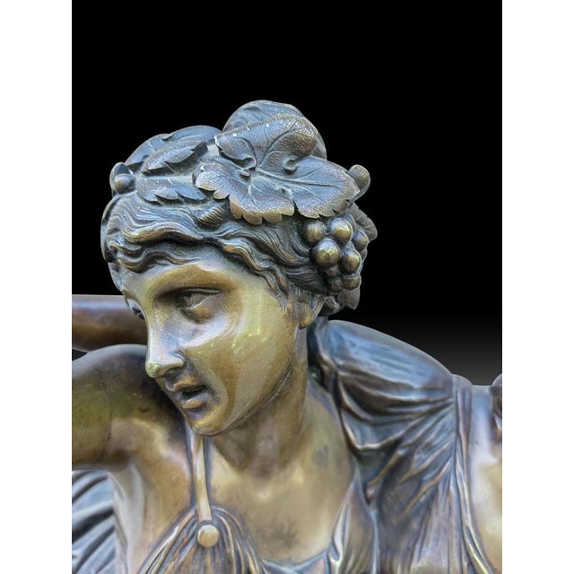 Gold Large Bronze Clock by Clodion, 19th Century For Sale - Image 8 of 14