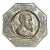 Antique French Michelangelo Brass Repoussé Portrait Plaque, C. Late 19th Century For Sale
