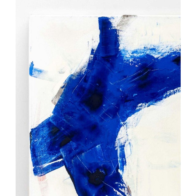 Robert O'Meara (American, 1957-2024), Abstract Composition in Blue, Oil on Canvas, unsigned, unframed. 20" H x 16" W x 1"...