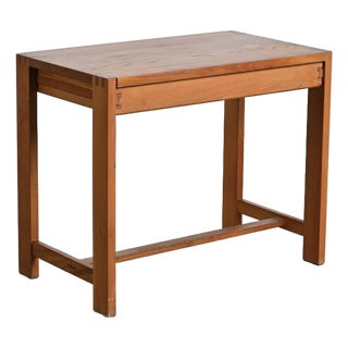 Elm Desk and Bench by Pierre Chapo, 1960, Set of 2 For Sale