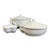 19th C. Haviland Marseille All White Covered Tureen, Vegetable Dish and Butter Box For Sale
