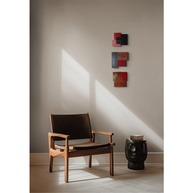 Abstract Contemporary Abstract Rust, Varnish and Aerosol on Metal "N 34 " by Andre Debono For Sale - Image 3 of 11