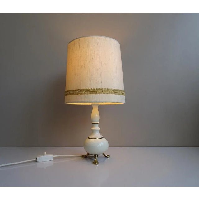Table Lamp with Brass Foot, 1960s For Sale - Image 10 of 13