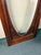Wood Ornately Carved Wood Door With Beveled Oval Glass For Sale - Image 7 of 16