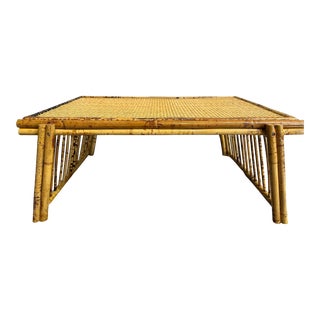 Bamboo & Rattan Breakfast Tray For Sale