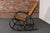 1920s Vintage Thonet Ebonized Bentwood and Rattan Rocking Chair For Sale - Image 5 of 18