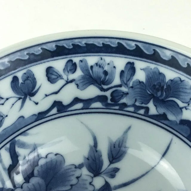 2010s Japanese Blue & White Rice Bowl Trinket Holder For Sale - Image 5 of 9