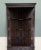 Wood Antique English Jacobean Corner Cabinet Barley Twist Legs Oak Key Tall 1920s For Sale - Image 7 of 18
