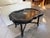 19th Century Antique Chinoiserie Tray Table – 19th C. Papier-Mâché, Faux Bamboo Base, Black Side Table For Sale - Image 5 of 9