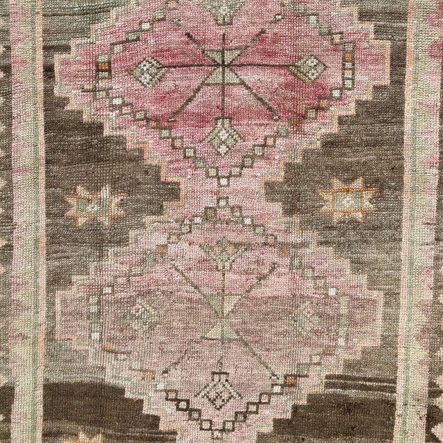 Vintage Turkish Runner | 3x12 For Sale In Houston - Image 6 of 8