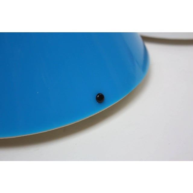 Red Acrylic 'Cone' Fixtures by Verner Panton for Polythema - Set of 4 For Sale - Image 8 of 11