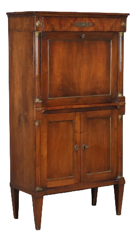 Empire Walnut Secretaire