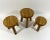 1980s Brutalist Side Tables in Blond Oak, 1980s, Set of 3 For Sale - Image 5 of 12