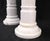 Pair of Italian White Turned Marble Pedestals Columns Stands Mint For Sale - Image 4 of 11