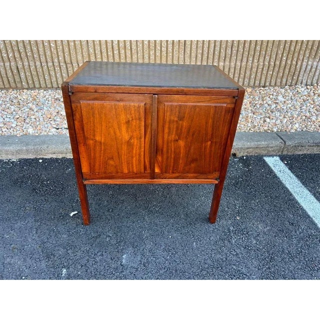 Mid Century Walnut Side Cabinet or Nightstand, 1960s For Sale - Image 4 of 11