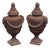 Classical Style Pair of Cast Iron Outdoor Garden Urns For Sale