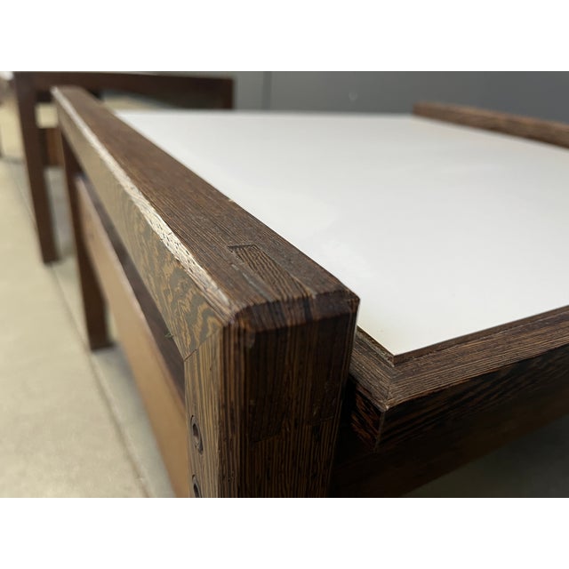 Mid-Century Modern Belgian Coffee Tables in Wenge from Beaufort, 1960s, Set of 2 For Sale - Image 3 of 12
