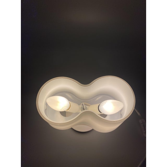 Glass Ottavia Night Table Lamp by Franco Mirenze for Valenti Luce, Italy, 1980s For Sale - Image 7 of 11