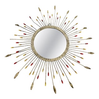 Small Metal Mirror, France, 1970s For Sale