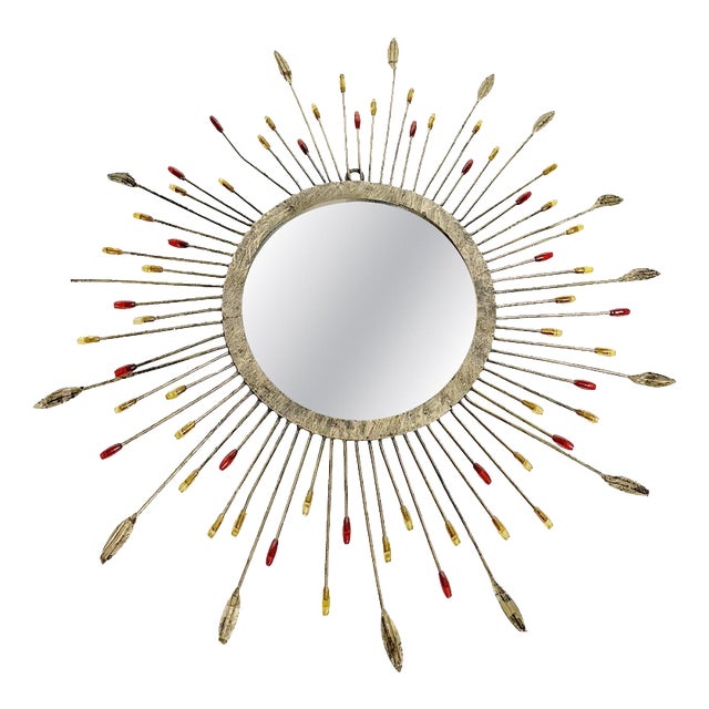 Small Metal Mirror, France, 1970s For Sale