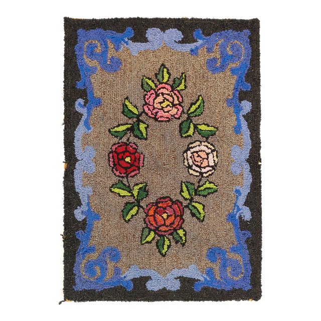 Pasargad DC Antique American Hooked Rug For Sale