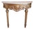 Italian Neoclassical Demilune Gilt Wood Console Table For Sale