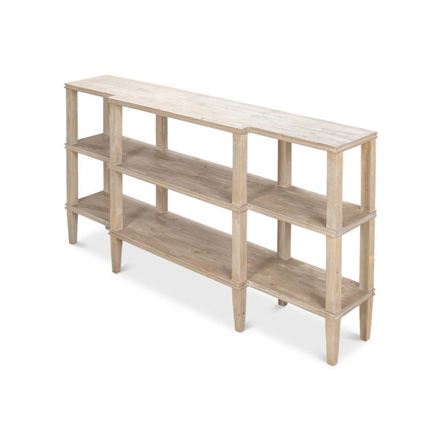 Rustic Wood Display Console For Sale - Image 9 of 13