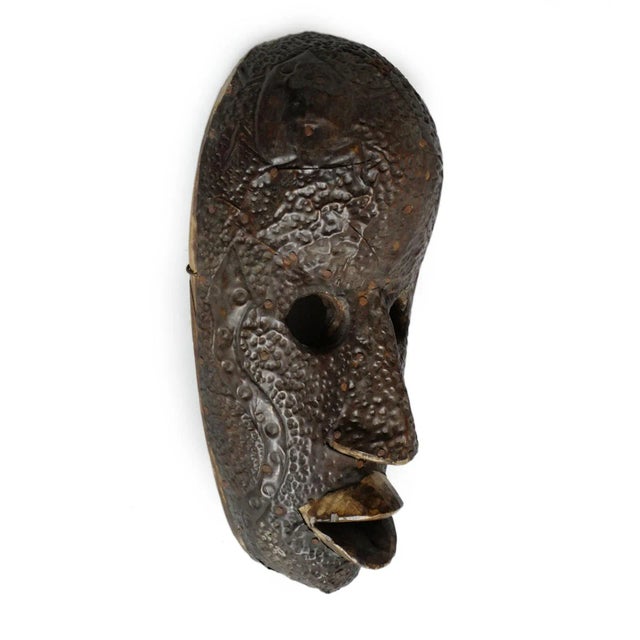 Marka Bamana traditional metal work brass nickel copper and tin tribal mask. Great patina and texture with traditional...
