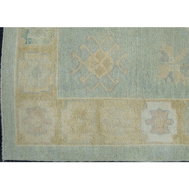 Turkish Oushak Runner Rug 5' x 15'7" #18055 For Sale - Image 4 of 8
