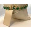 12 Carat Natural Emerald & 1 Carat Diamond Tennis Bracelet 14 Kt Yellow Gold For Sale - Image 16 of 18