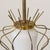 1950s Italian Brass and White Glass Pendant Light For Sale In Los Angeles - Image 6 of 12