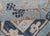Turkish Khotan Designed Runner With Pomegranate Design in Cream, Tan and Blues For Sale - Image 10 of 11