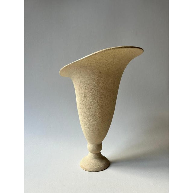 Lys Sculptural Vase in Glazed Stoneware by Thalia Dalecky For Sale - Image 6 of 9