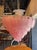 Vintage Pink Leaf Murano Glass Waterfall Chandelier For Sale - Image 4 of 5