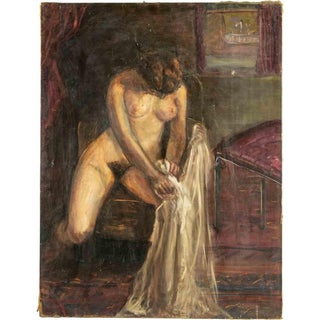 Antonio Feltrinelli, Nude Woman, 1930, Oil Painting, Framed For Sale