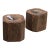 Pair of Small Antique Octagonal Column Candle Holders For Sale